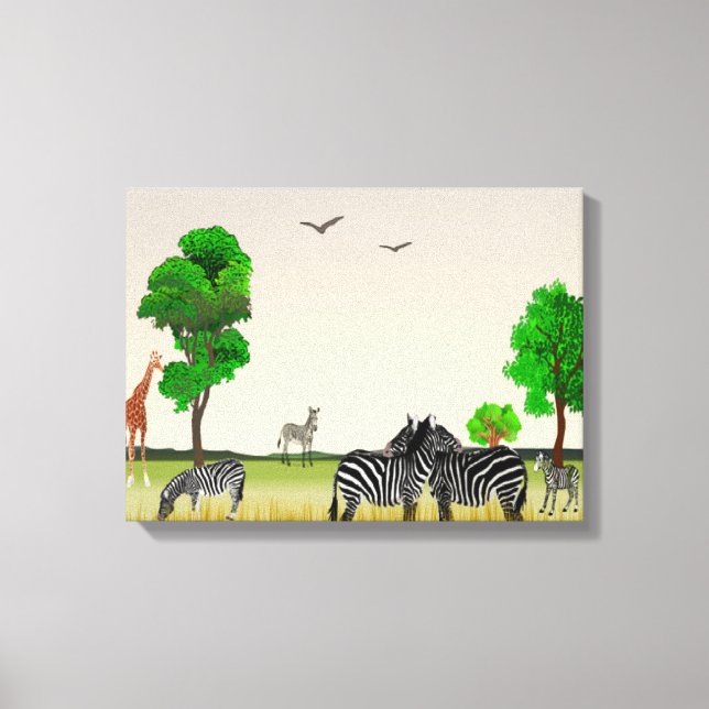 Lienzo Reserva de caza africana (Anverso)