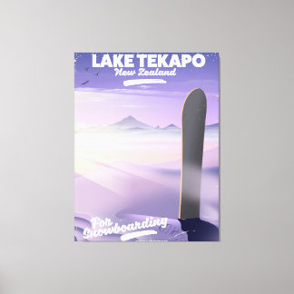 Lienzo reservar un viaje hoy lago Tekapo Nueva Zelanda