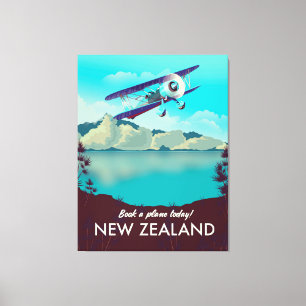 Lienzo ¡Reserve hoy mismo un avión! Nueva Zelanda