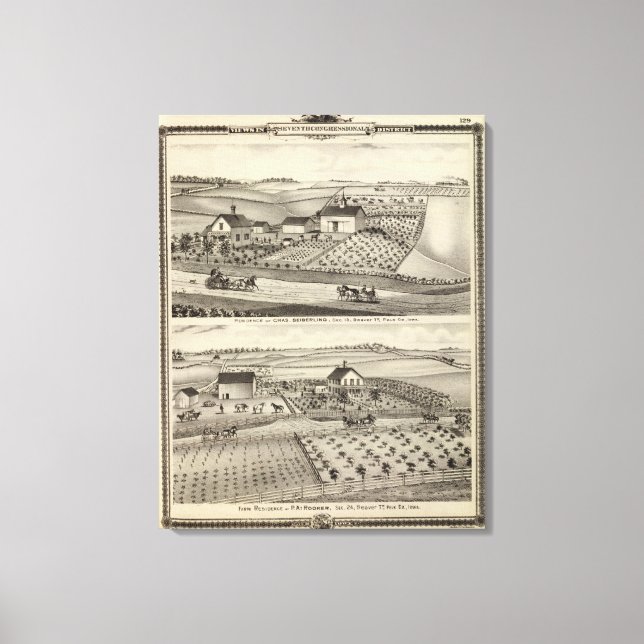 Lienzo Residencia de C Seiberling (Anverso)