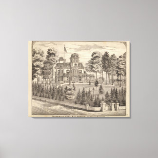 Lienzo Residencia de Genl HH Baxter en Rutland Vermont