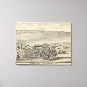 Lienzo Residencia de Glascock, la estación del negro