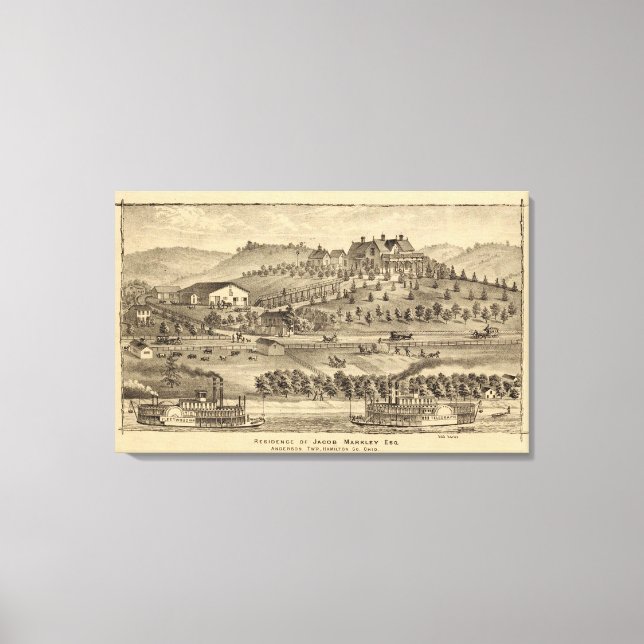 Lienzo Residencia de Jacob Markley (Anverso)