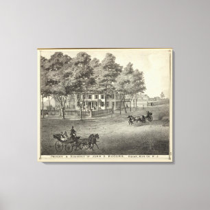 Lienzo Residencia de Juan S Rogers en Manasquan, NJ