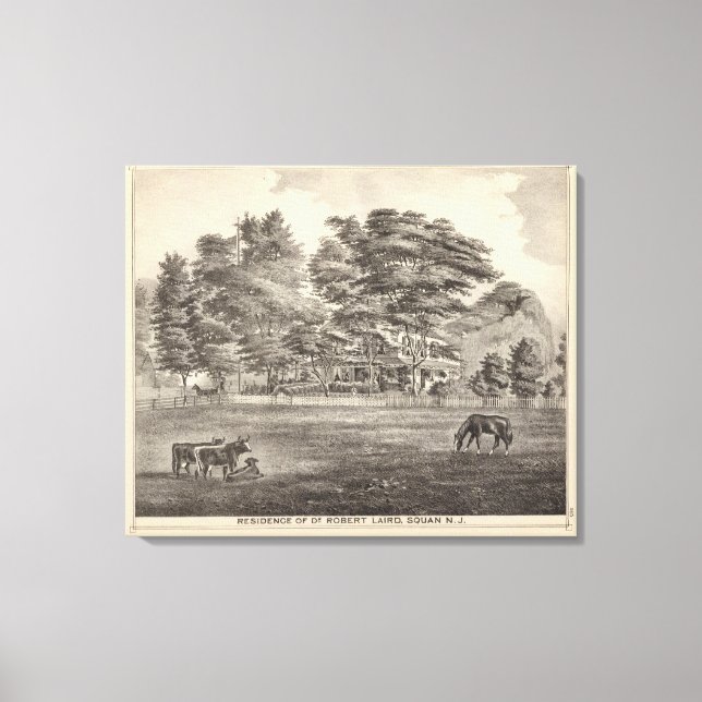 Lienzo Residencia del Dr. Robert Laird, Squan, NJ (Anverso)