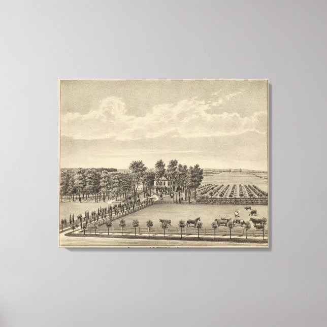 Lienzo Residencia Evans, Topeka, Kansas (Anverso)