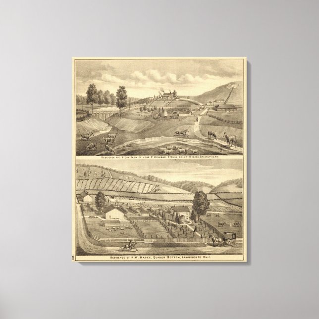Lienzo Residencia y granja (Anverso)