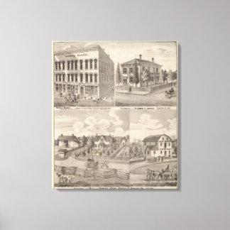 Lienzo Residencia y molino de Samuel Cade, Wabash Tp