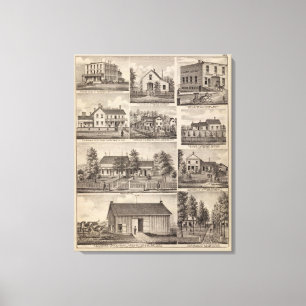 Lienzo Residencias y edificios agrícolas, Owatonna,