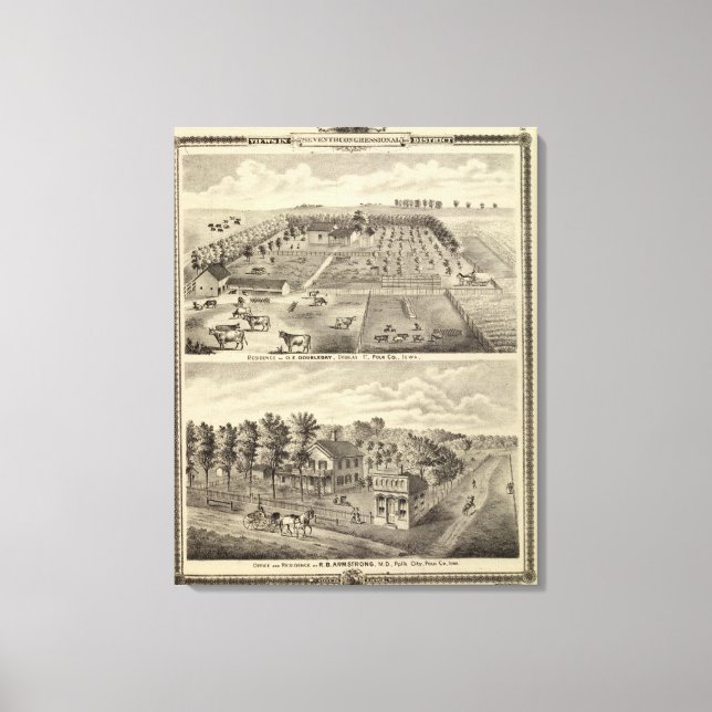 Lienzo Residencias y oficinas, Douglas Tp (Anverso)