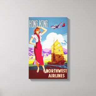 Lienzo Restauración de Poster de viajes de cosecha de Hon