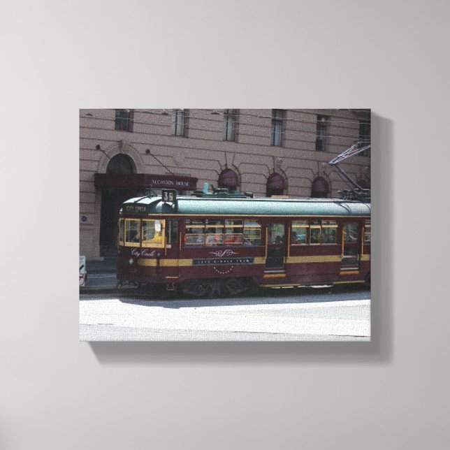 Lienzo Restaurante de tranvía (Anverso)