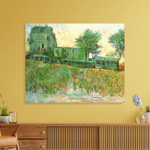 Lienzo Restaurante Sirene, Asnières por Vincent van Gogh