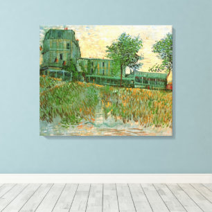 Lienzo Restaurante Sirene, Asnières por Vincent van Gogh
