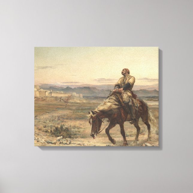 Lienzo Restos de un ejército (por Elizabeth Thompson) (Anverso)