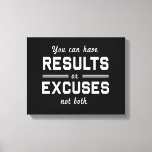 Lienzo Resultados o excusas