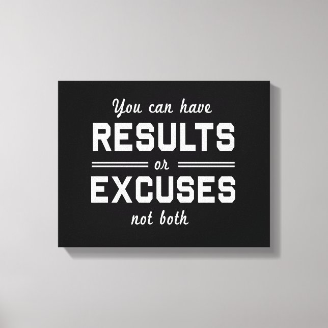 Lienzo Resultados o excusas (Anverso)