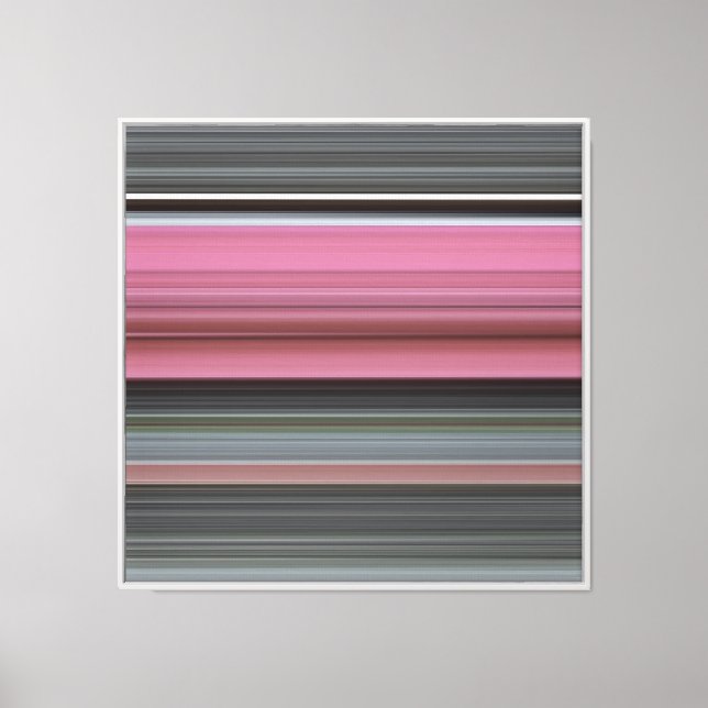 Lienzo Resumen #1: Rosa y gris (Anverso)