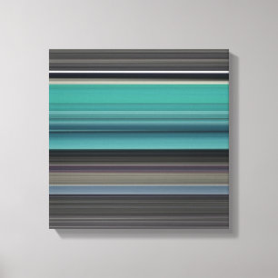 Lienzo Resumen #1: Verde azulado y gris