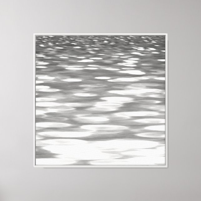 Lienzo Resumen #3: Brillo gris plateado (Anverso)