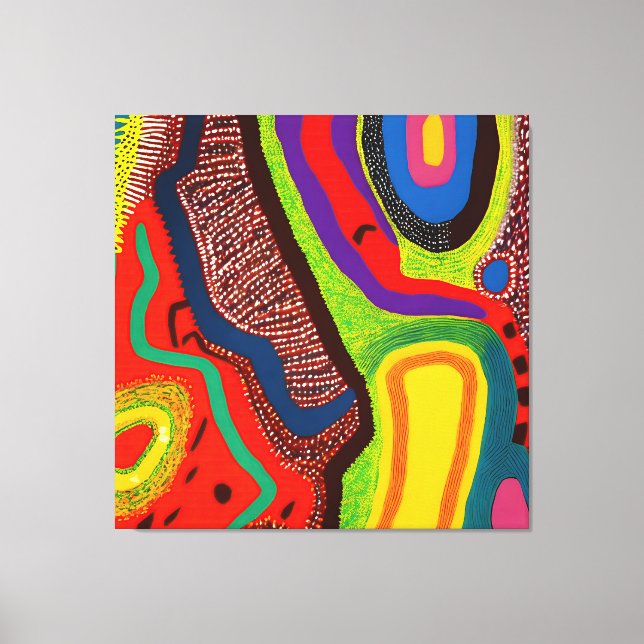 Lienzo Resumen aborigen Art Vol. 06 (Anverso)