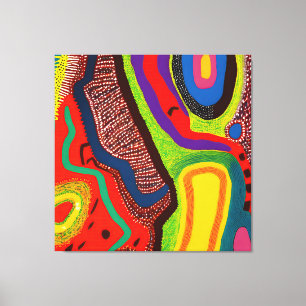 Lienzo Resumen aborigen Art Vol. 06