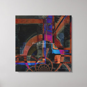 Lienzo Resumen abstracto de surgir de la oscuridad