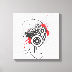 Lienzo Resumen Águila envuelta