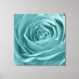 Lienzo Resumen Aqua Rosa Elegante Fotografía Floral