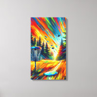Resumen Art Disk Golf Colorful AI Art