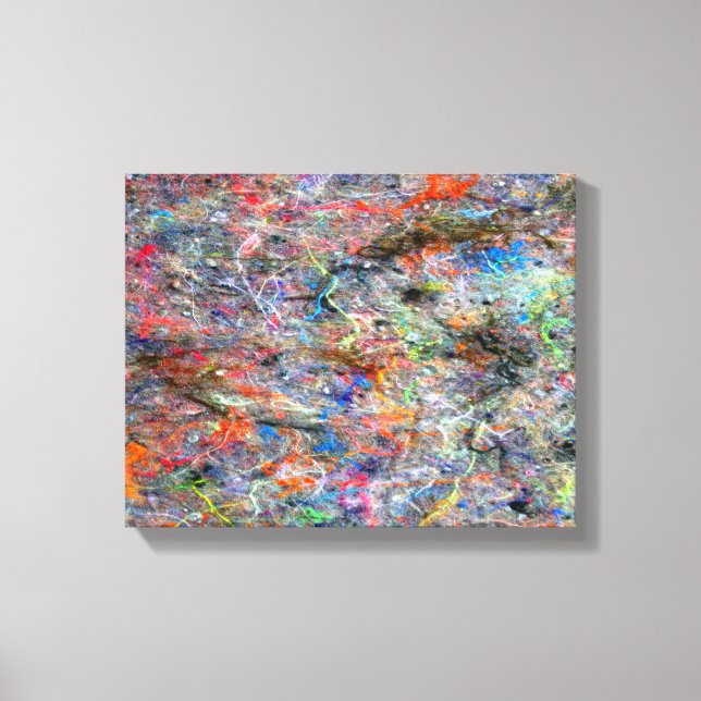 Lienzo Resumen Colores Neon Art Splatter Gallery Canvas (Anverso)