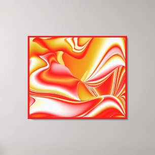 Lienzo Resumen de amor y oro en 3D Rainbowart