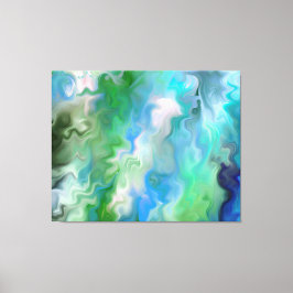 Lienzo Resumen de Aquamarina Pacífica 1.7