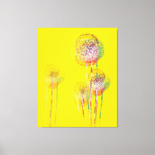 Lienzo Resumen de árboles de flores de verano #2