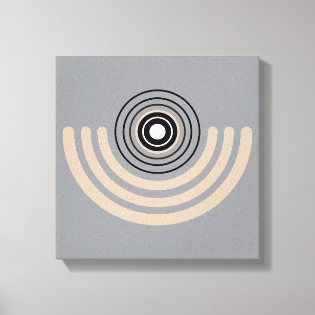 Lienzo Resumen de Arcos Geométricos (Anverso)