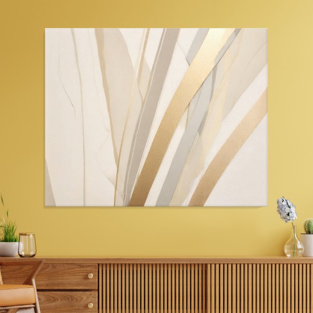 Lienzo Resumen de Beige Gold Tan Gray (Insitu (Sala de estar))