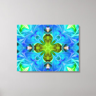 Lienzo Resumen de brillo azul