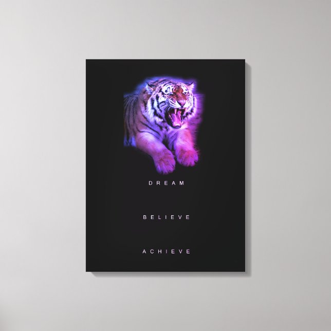 Lienzo Resumen de citas de afirmaciones motivacionales el (Anverso)