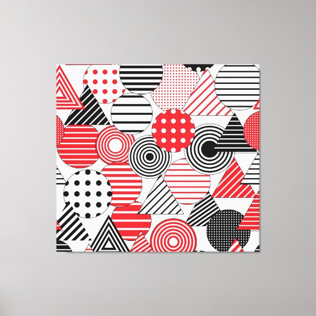 Lienzo Resumen de cosecha: puntos y rayas (Anverso)