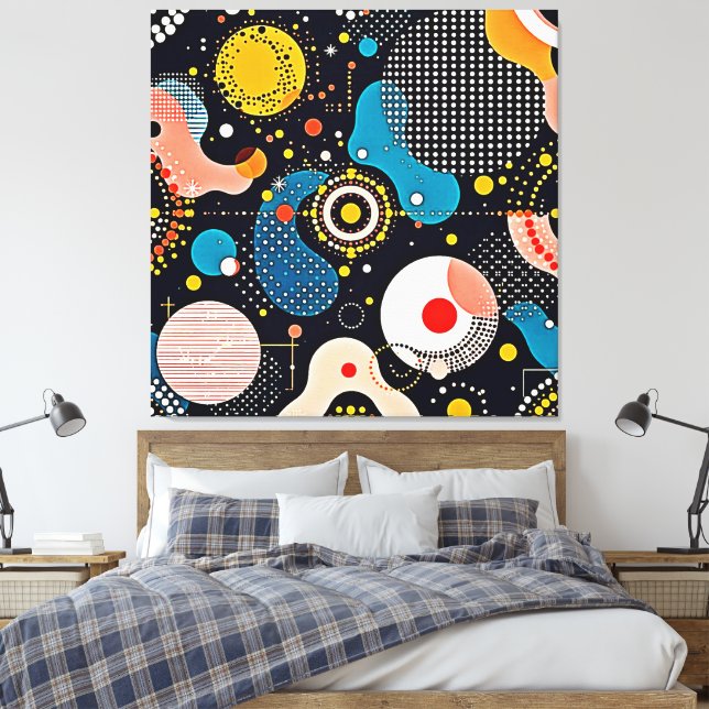Lienzo Resumen de danza cósmica (Insitu(Dormitorio))