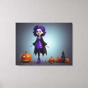 Lienzo Resumen de diseño de Halloween