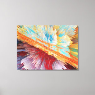 Lienzo Resumen de la explosión del Pastel