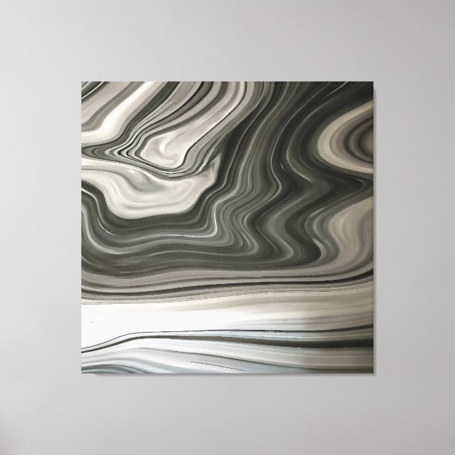 Lienzo Resumen de la Pura Acrílica Artística de Monotone  (Anverso)