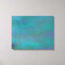 Lienzo Resumen de la serenidad verde y púrpura