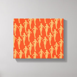 Lienzo Resumen de Lady Silhouette