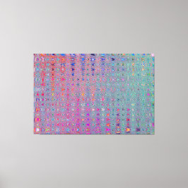 Lienzo Resumen de las ondas de boomerang con retro Kaleid