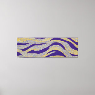 Lienzo Resumen De Las Ondas Fracturadas De La Capa De Mar