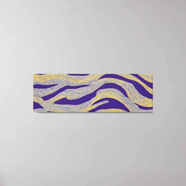 Lienzo Resumen De Las Ondas Fracturadas De La Capa De Mar (Anverso)