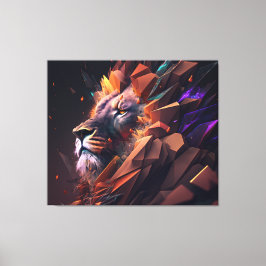 Lienzo Resumen de Lion Canvas Wall Art
