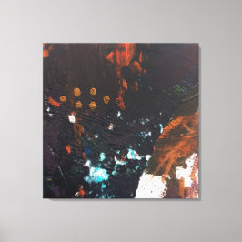 Lienzo Resumen de los tonos de la Tierra con el cobalto a